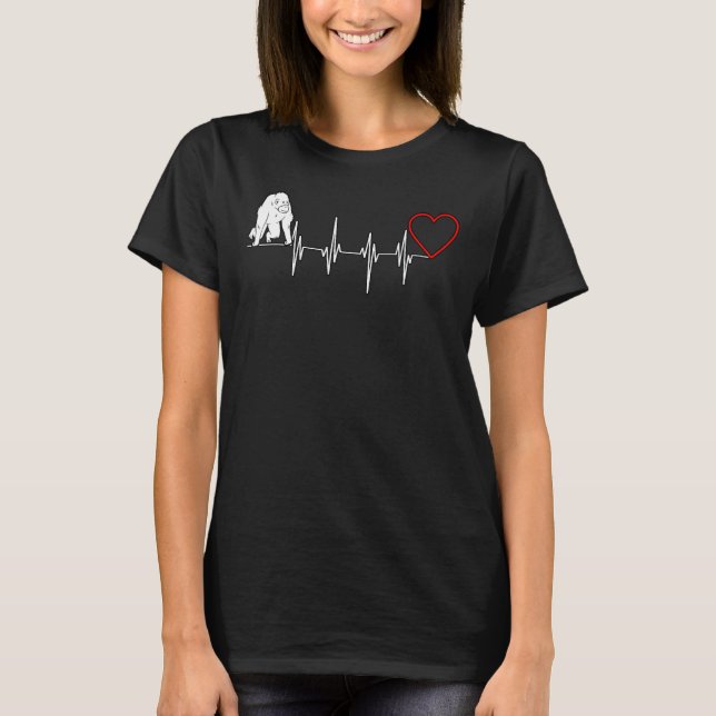 Orangutan Heartbeat T-Shirt (Front)