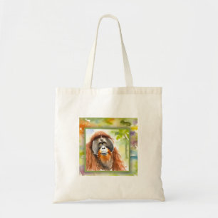 Orangutan in Nature 160724AREF215 - Watercolor Tote Bag