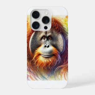Orangutan in Watercolor 300724AREF104 - Watercolor iPhone 15 Pro Case