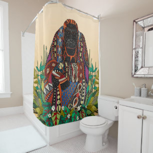 orangutan king cornsilk shower curtain