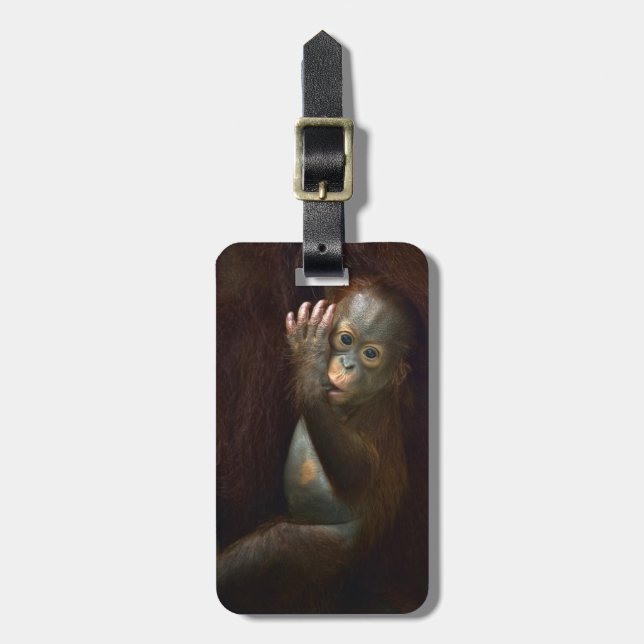 Orangutan Luggage Tag (Front Vertical)
