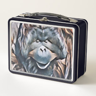 ORANGUTAN METAL LUNCH BOX