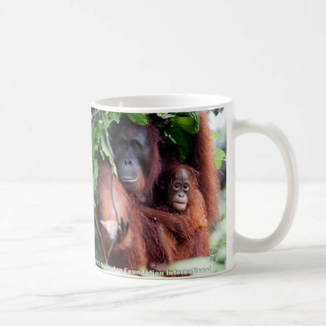 Orangutan Mother and Baby Coffee Mug (Right)