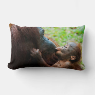 Orangutan mother and baby lumbar cushion