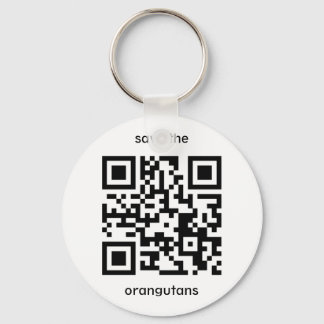 Orangutan QR code Key Ring