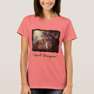 Orangutan Supporter Red Ape Wildlife Art Shirt