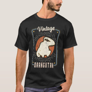 Orangutan Vintage Retro Classic Animal Love T-Shirt