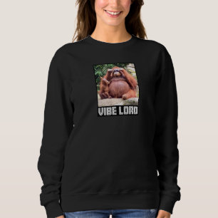 Orangutan With Sunglasses Vibe Meme Sweatshirt