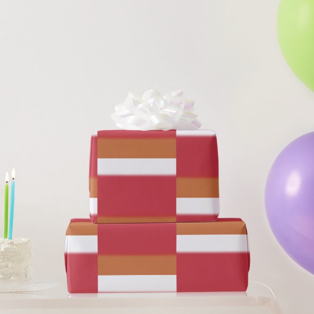 Orangy Ombre Wrapping Paper (Party Gifts)