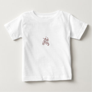 Orangy Red decorative Design Baby T-Shirt
