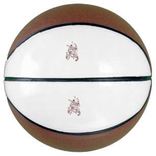 Orangy Red decorative Design Basketball