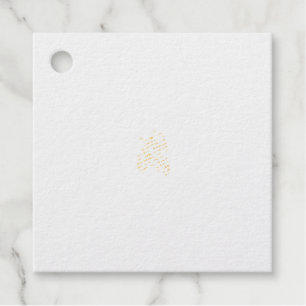 Orangy Red decorative Design Favour Tags