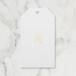 Orangy Red decorative Design Gift Tags