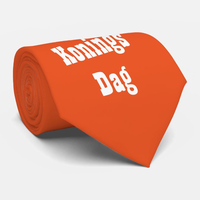 Oranje Koningsdag stropdas Tie (Rolled)