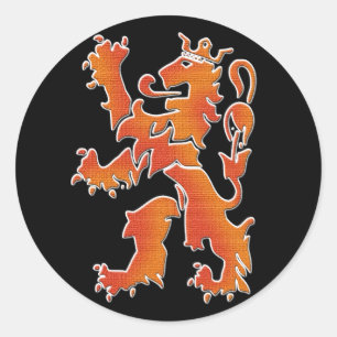 Oranje leeuw - Netherlands lion Classic Round Sticker