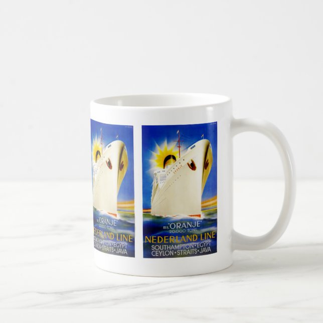 Oranje ~ Nederland Line Coffee Mug (Right)