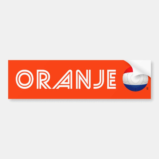 Oranje - Netherlands Football Bumper Sticker (Front)