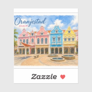 Oranjestad Aruba Caribbean Island Travel Souvenir