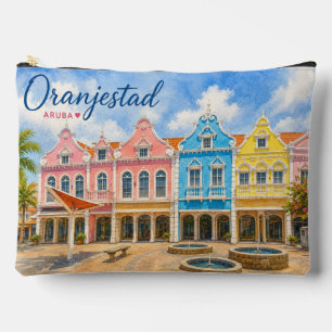 Oranjestad Aruba Caribbean Island Travel Souvenir Accessory Pouch