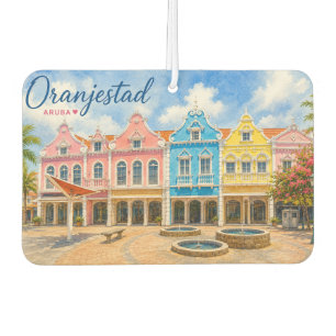 Oranjestad Aruba Caribbean Island Travel Souvenir Car Air Freshener