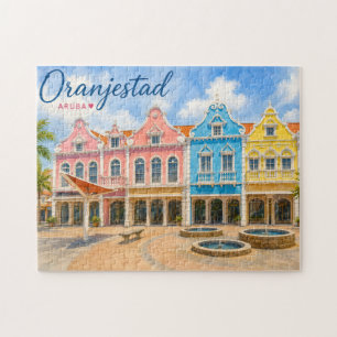 Oranjestad Aruba Caribbean Island Travel Souvenir Jigsaw Puzzle