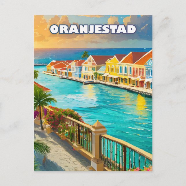 Oranjestad, Caribbean jewel Postcard (Front)