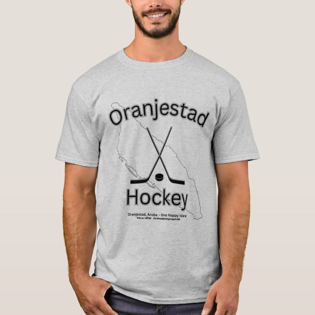 Oranjestad Hockey - Aruba - One Happy Island T-Shirt (Front)
