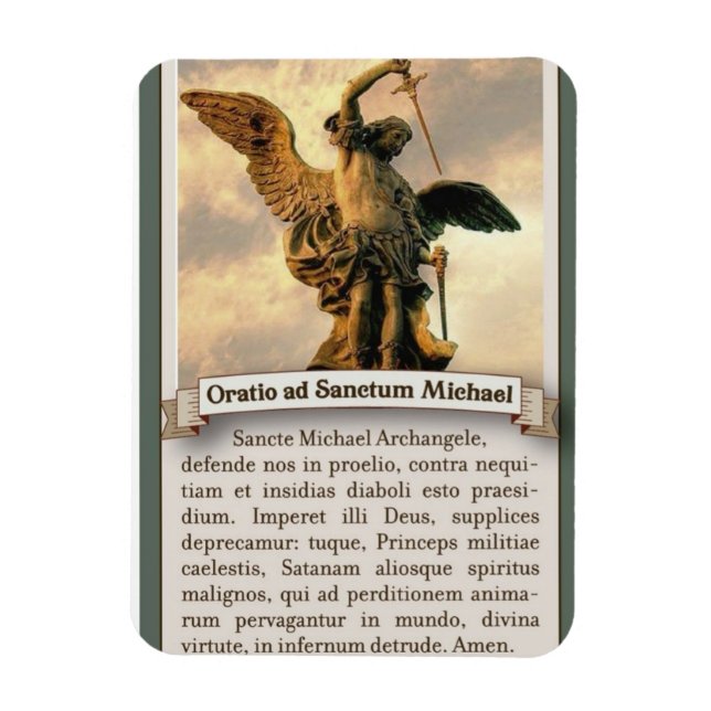 Oratio Ad Sanctum Michael Magnet (Vertical)