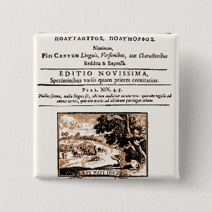Oratio Dominica 15 Cm Square Badge