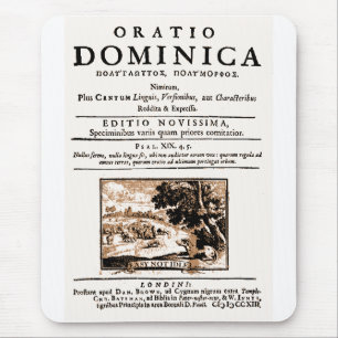 Oratio Dominica Mouse Pad