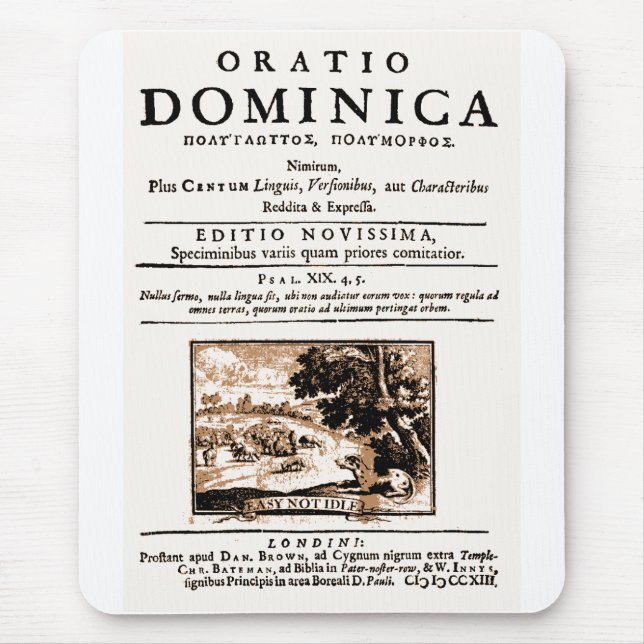 Oratio Dominica Mouse Pad (Front)