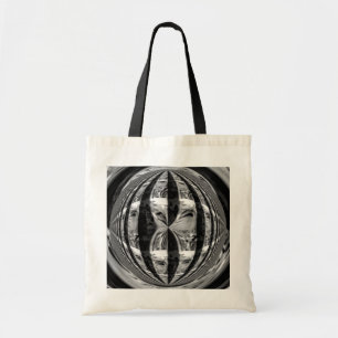 Orb Chrome Black budget tote bag