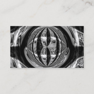 Orb Chrome Black business card