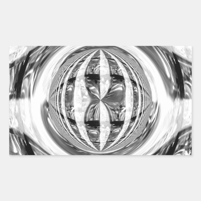 Orb Chrome sticker rectangle (Front)