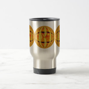 Orb Gold Round travel mug