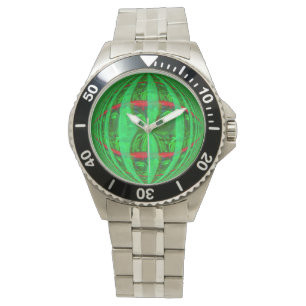 Orb Green print watch
