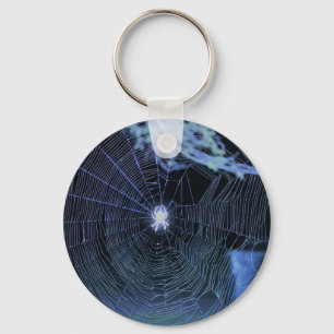Orb Weaver at night Key Ring