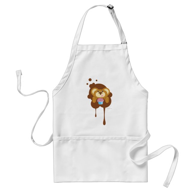 orbiebearwithcupcake standard apron (Front)