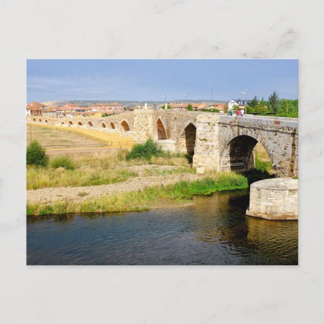 Orbigo Bridge Holiday Postcard (Front)