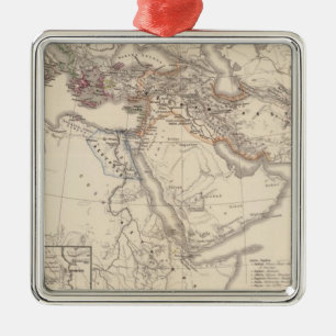 Orbis terrarum regni Assyrii tempore Metal Ornament