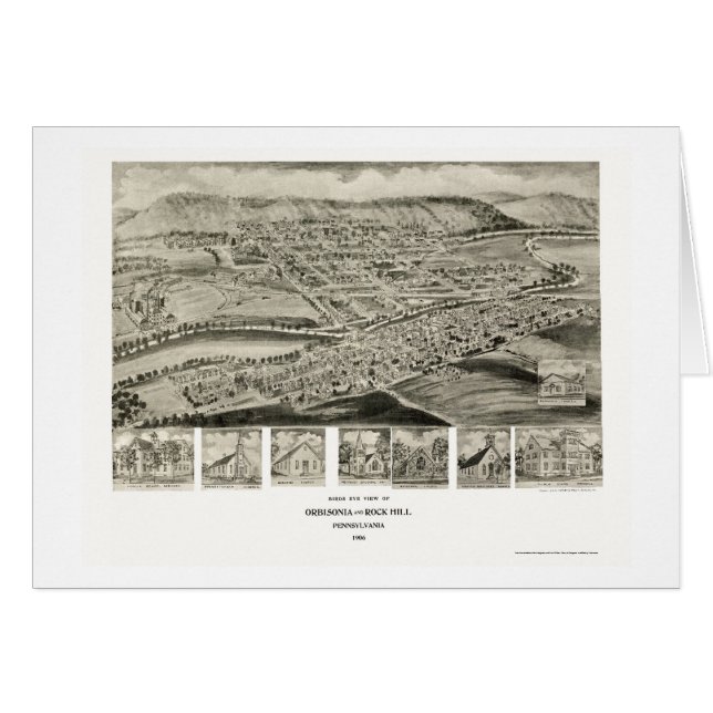 Orbisonia & Rock Hill, PA Panoramic Map - 1906 (Front Horizontal)