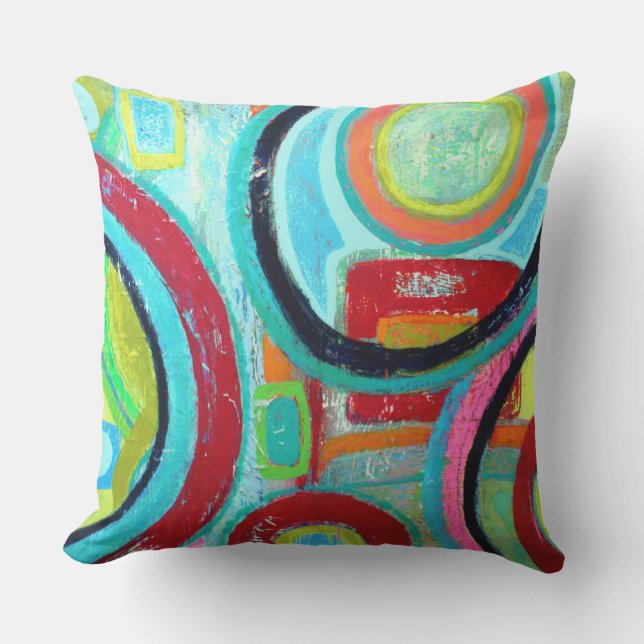 Orbit 20 x 20 Outdoor Throw Pillow (Front)