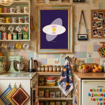 Orbit Girl — 90s Maximalist Poster | Retro Bedrm 