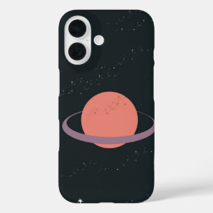 Orbit One – Minimal Ringed Planet iPhone 16 Case