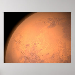 Orbiting Above Valles Marineris Poster
