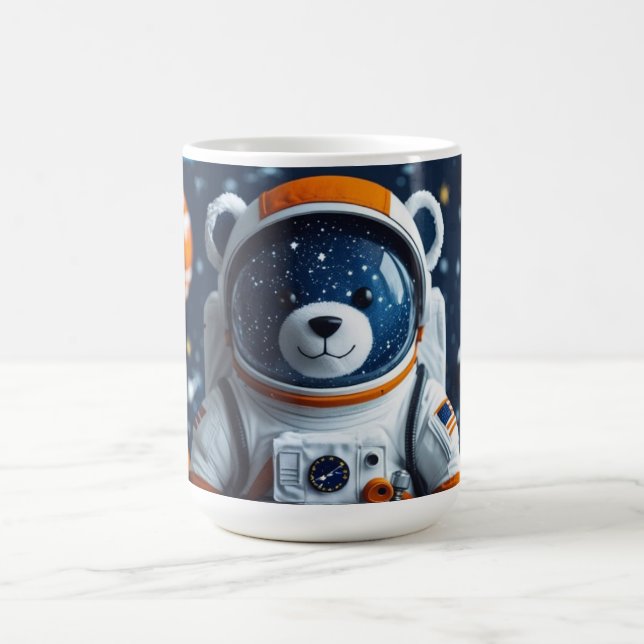 Orbiting Teddy Galaxy Coffee Mug (Center)