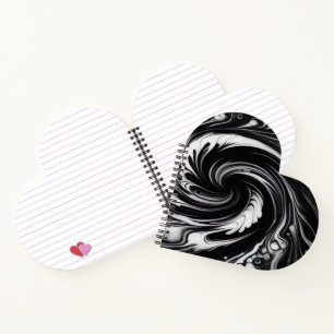 Orbiting Vortex Heart Notebook