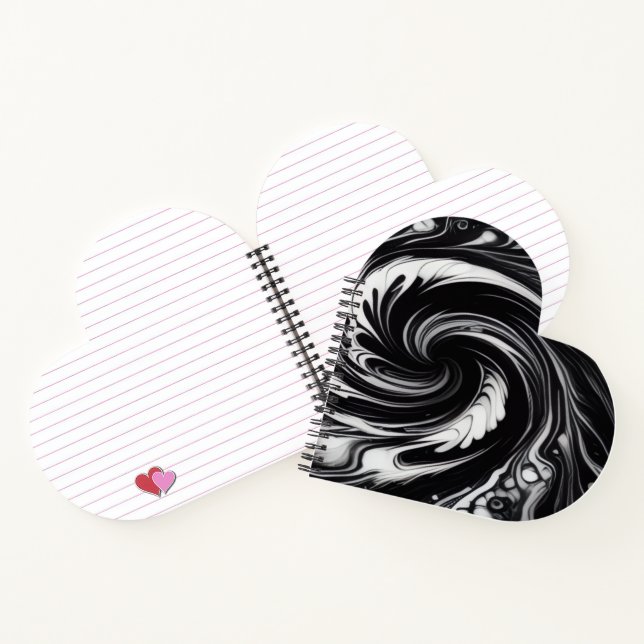 Orbiting Vortex Heart Notebook (Inside)