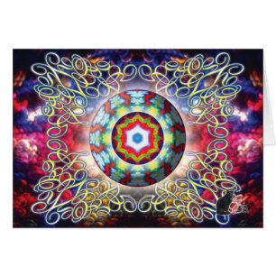 Orbz Kaleid Greeting Card