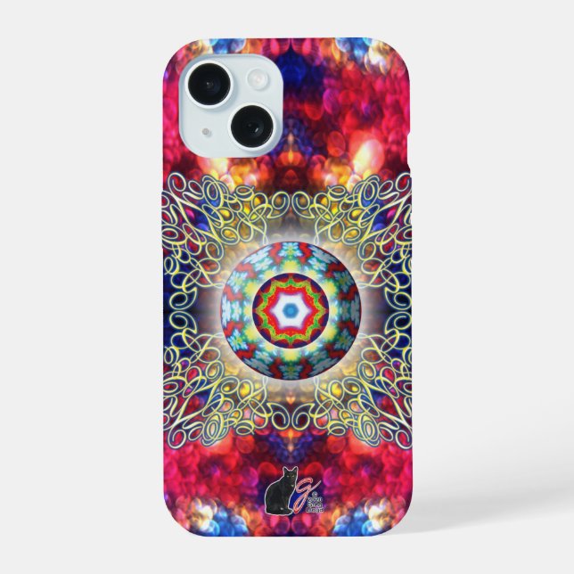 Orbz Kaleid iPhone 15 Case (Back)